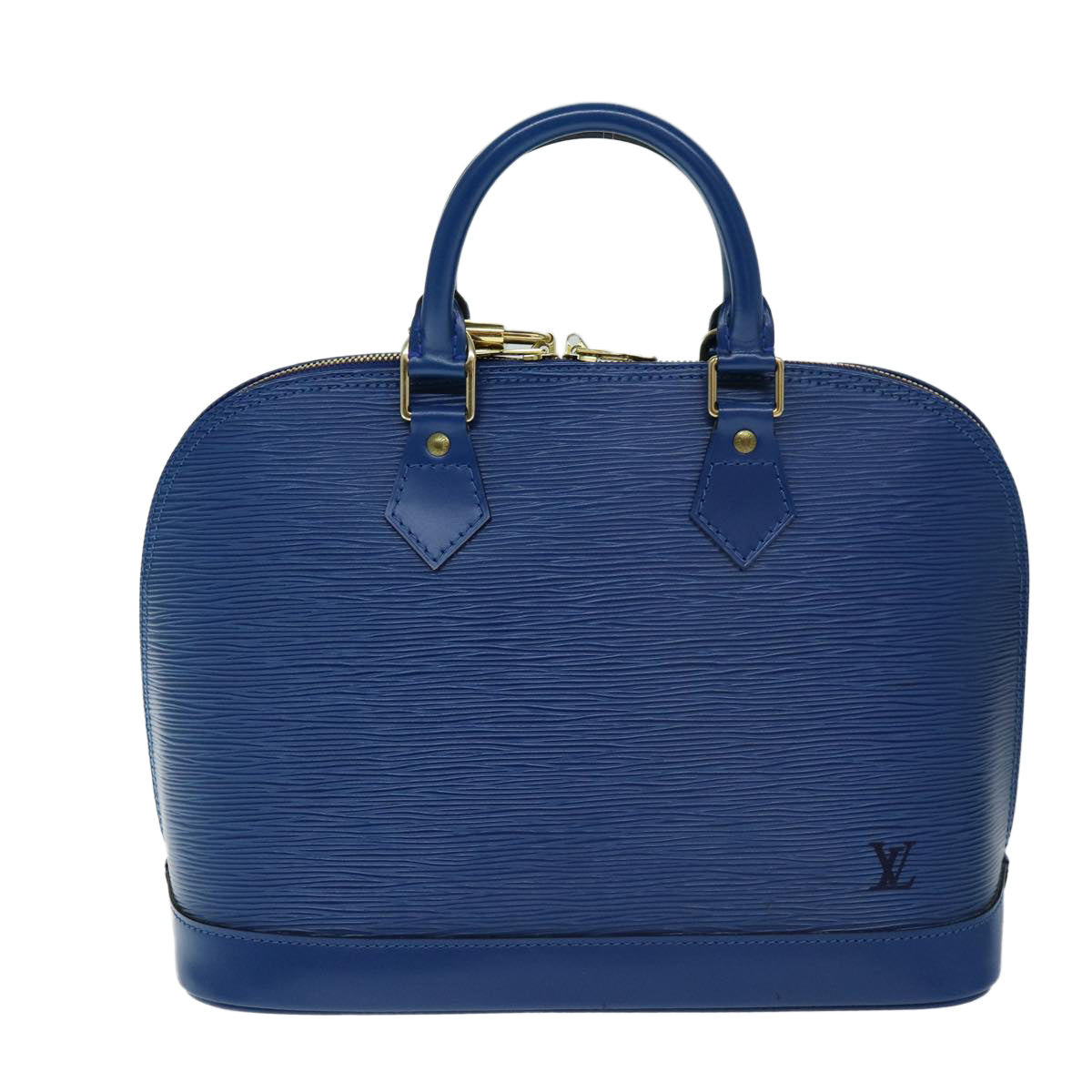 LOUIS VUITTON Epi Alma Hand Bag Toledo Blue M52145 LV Auth 76868