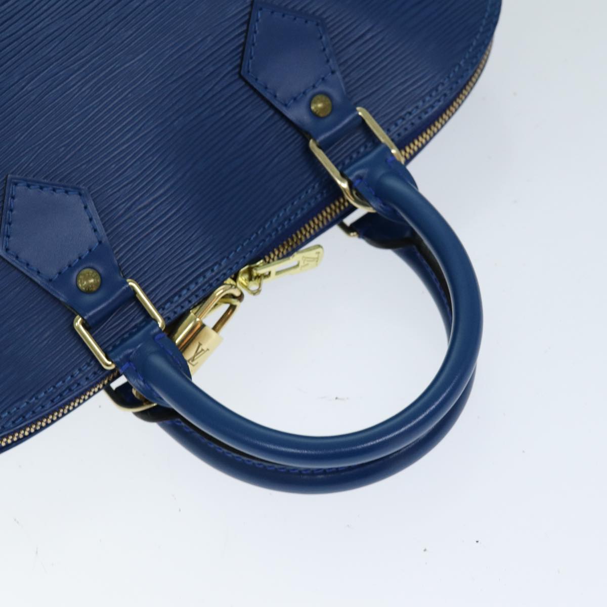 LOUIS VUITTON Epi Alma Hand Bag Toledo Blue M52145 LV Auth 76868