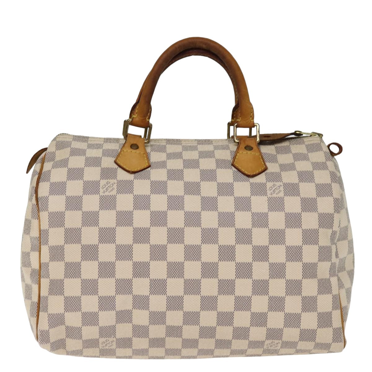 LOUIS VUITTON Damier Azur Speedy 30 Hand Bag N41533 LV Auth 76872