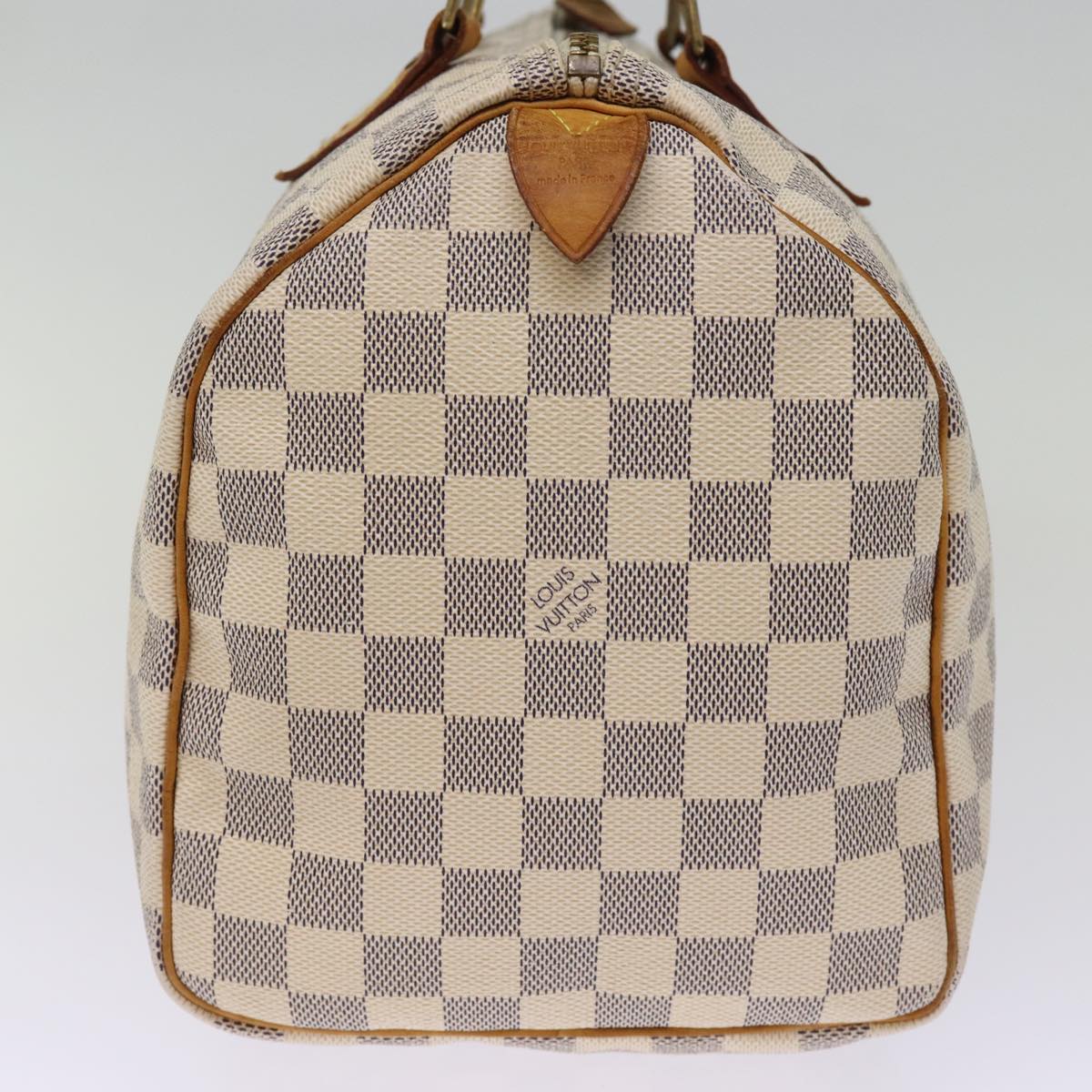 LOUIS VUITTON Damier Azur Speedy 30 Hand Bag N41533 LV Auth 76872