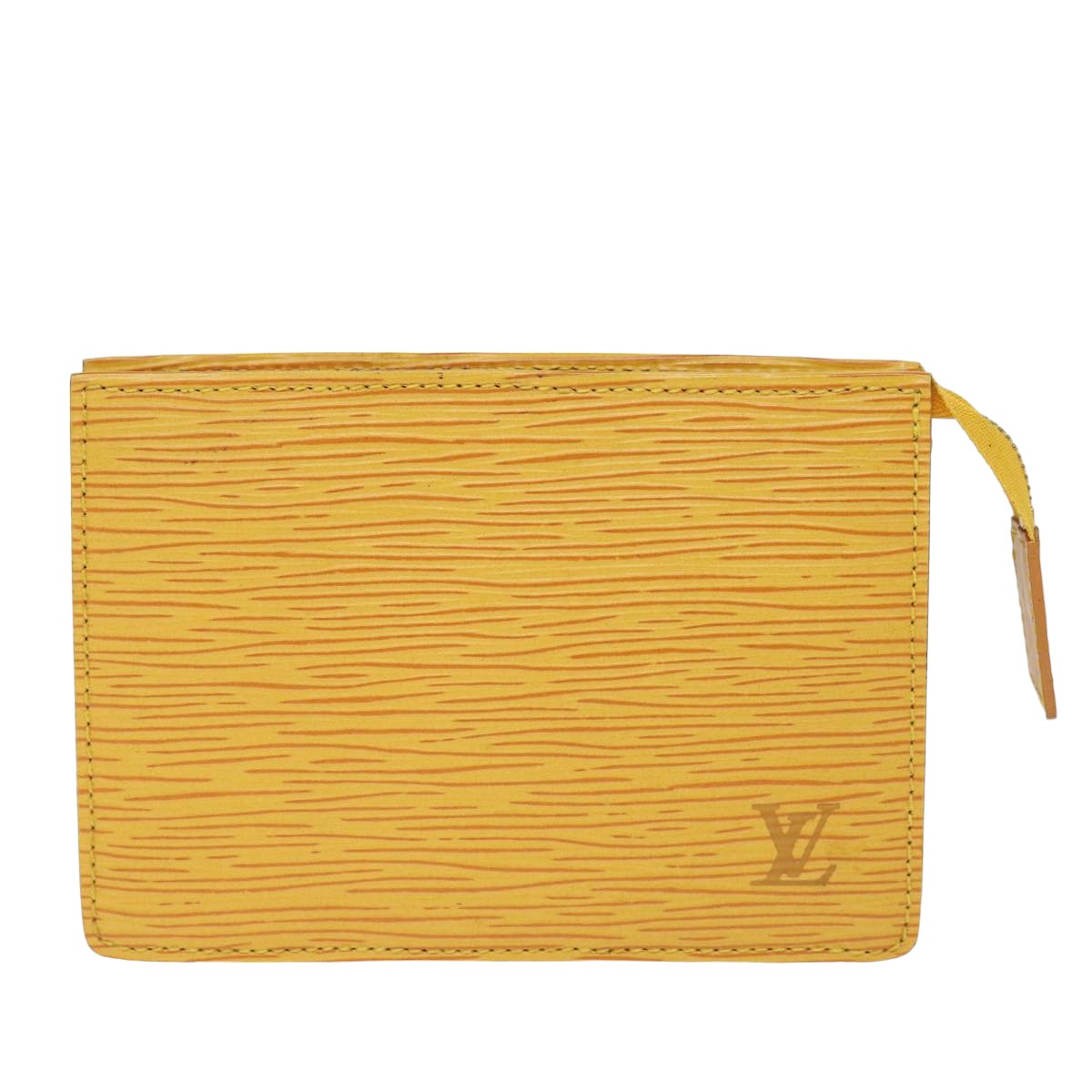 LOUIS VUITTON Epi Poche Toilette 15 Pouch Yellow LV Auth 76881