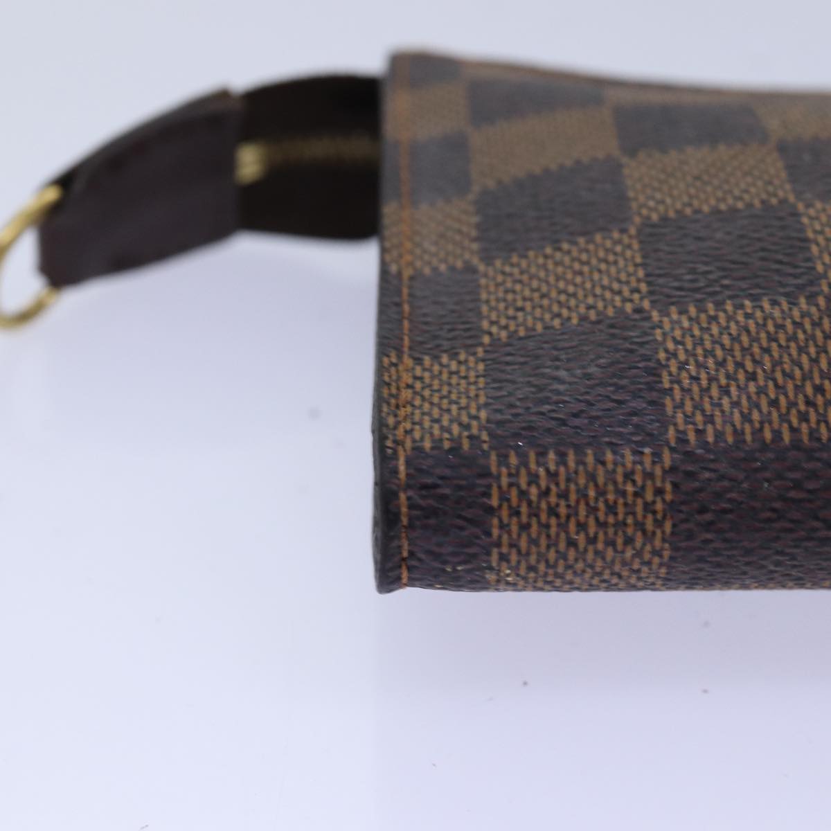 LOUIS VUITTON Damier Ebene Marais Pouch LV Auth 76882