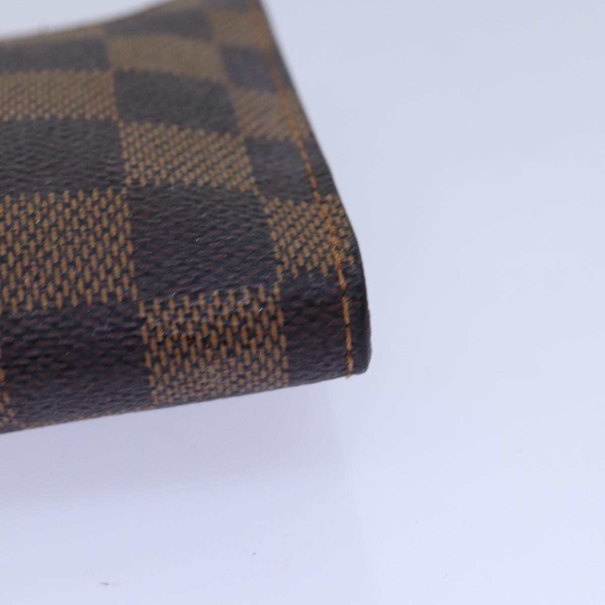 LOUIS VUITTON Damier Ebene Marais Pouch LV Auth 76882