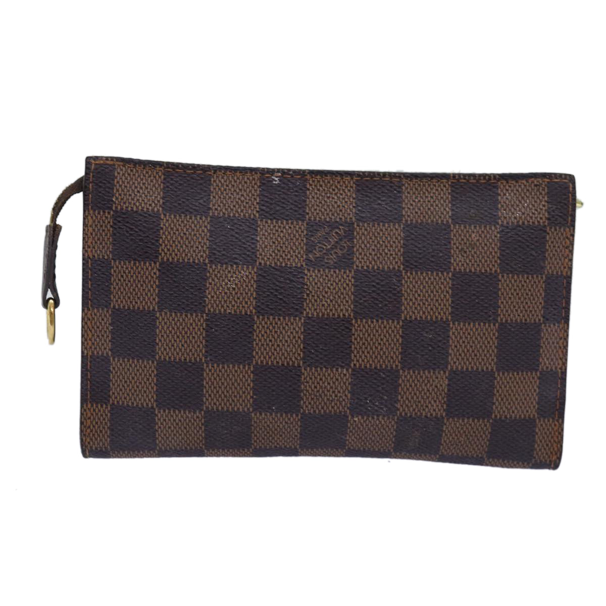 LOUIS VUITTON Damier Ebene Marais Pouch LV Auth 76882 - 0