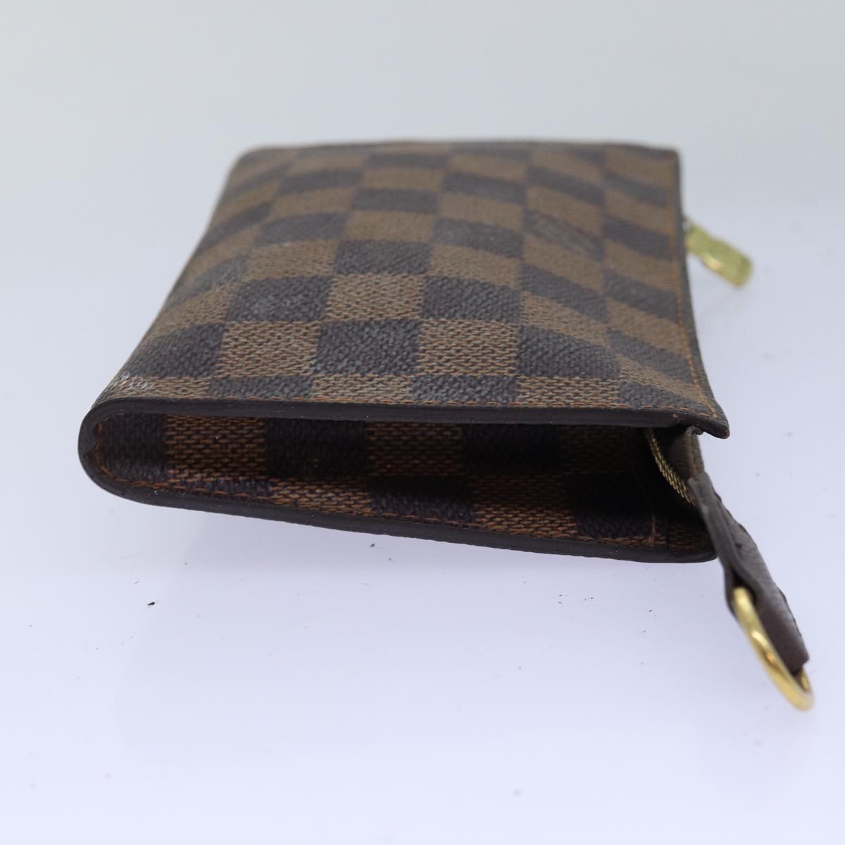 LOUIS VUITTON Damier Ebene Marais Pouch LV Auth 76882