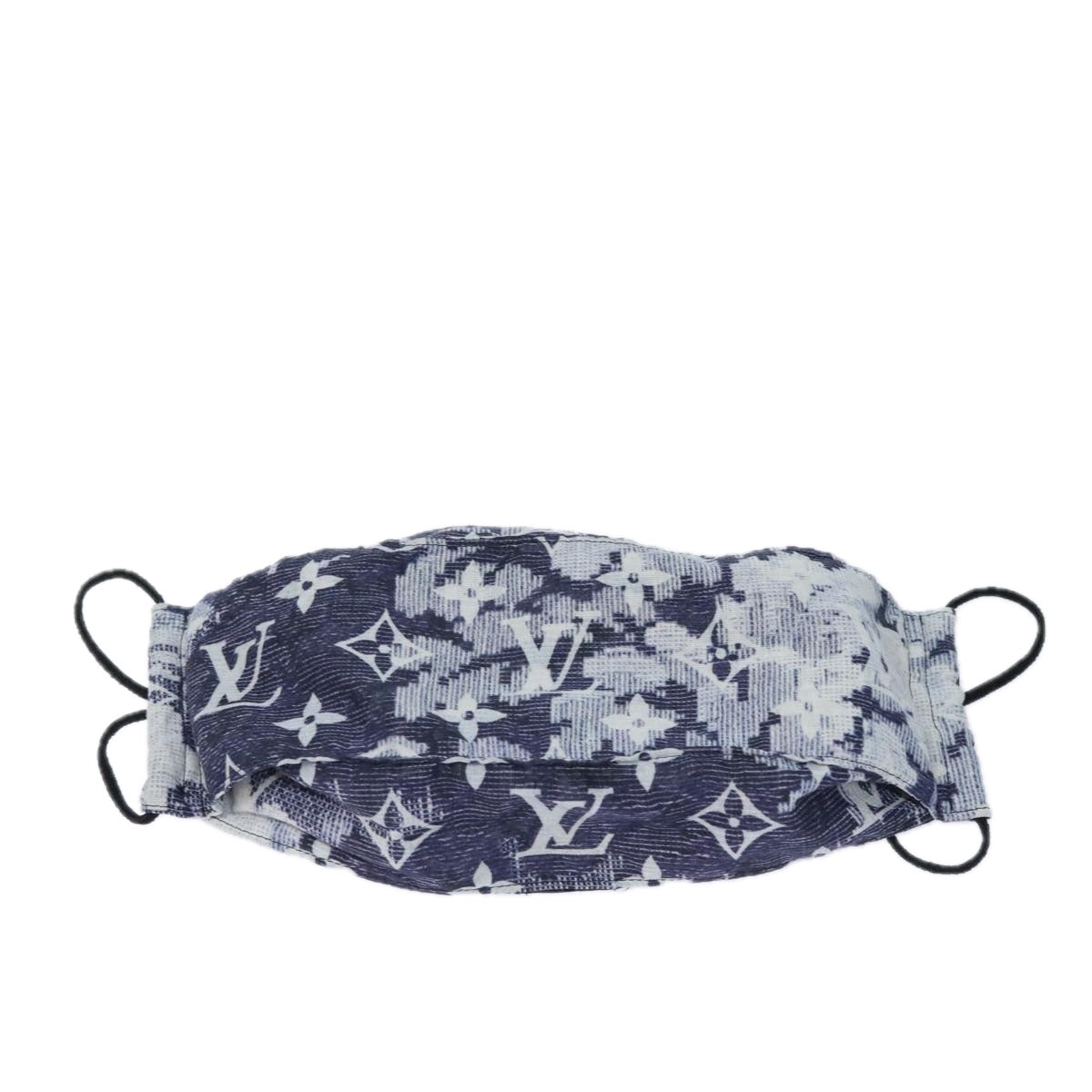 LOUIS VUITTON Monogram Handkerchief Mask Navy LV Auth 76883 - 0