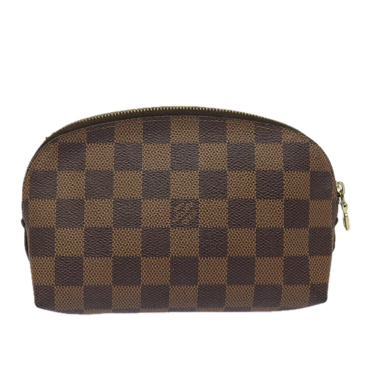 LOUIS VUITTON Damier Ebene Pochette Cosmetic PM Pouch N47516 LV Auth 76888 - 0