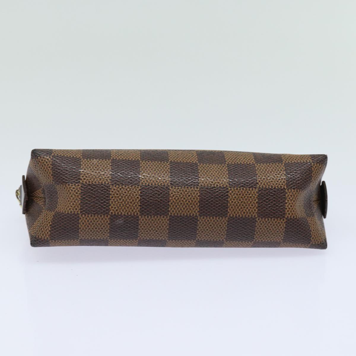 LOUIS VUITTON Damier Ebene Pochette Cosmetic PM Pouch N47516 LV Auth 76888