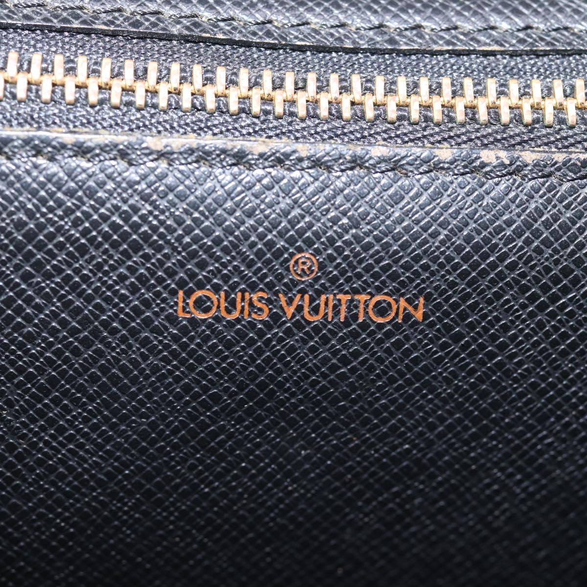 LOUIS VUITTON Epi Montaigne 27 Clutch Bag Black M52652 LV Auth 76890