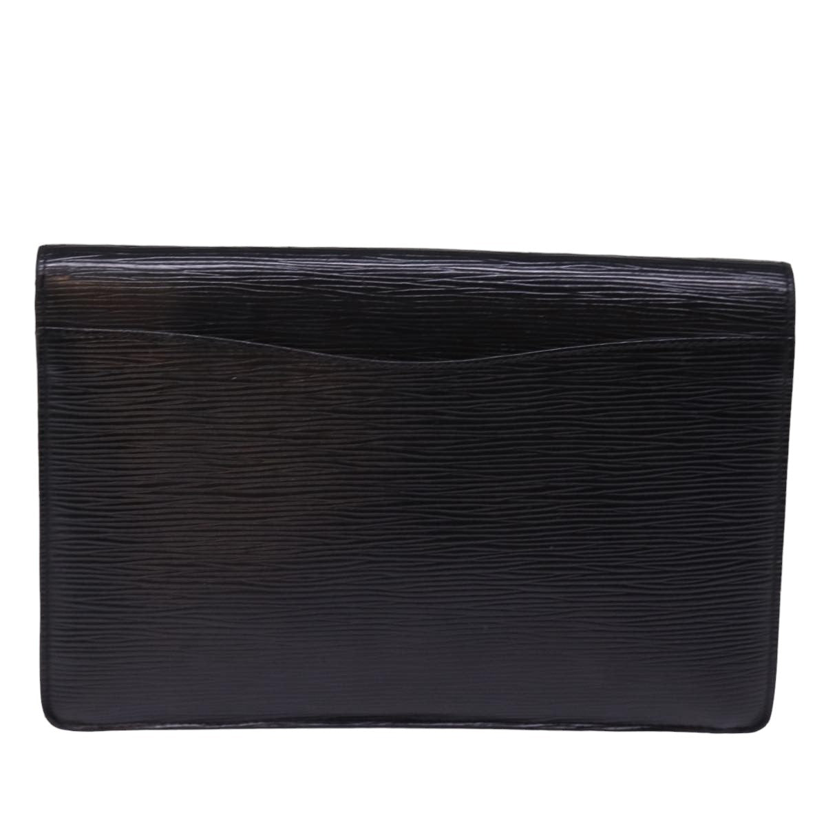 LOUIS VUITTON Epi Montaigne 27 Clutch Bag Black M52652 LV Auth 76890 - 0