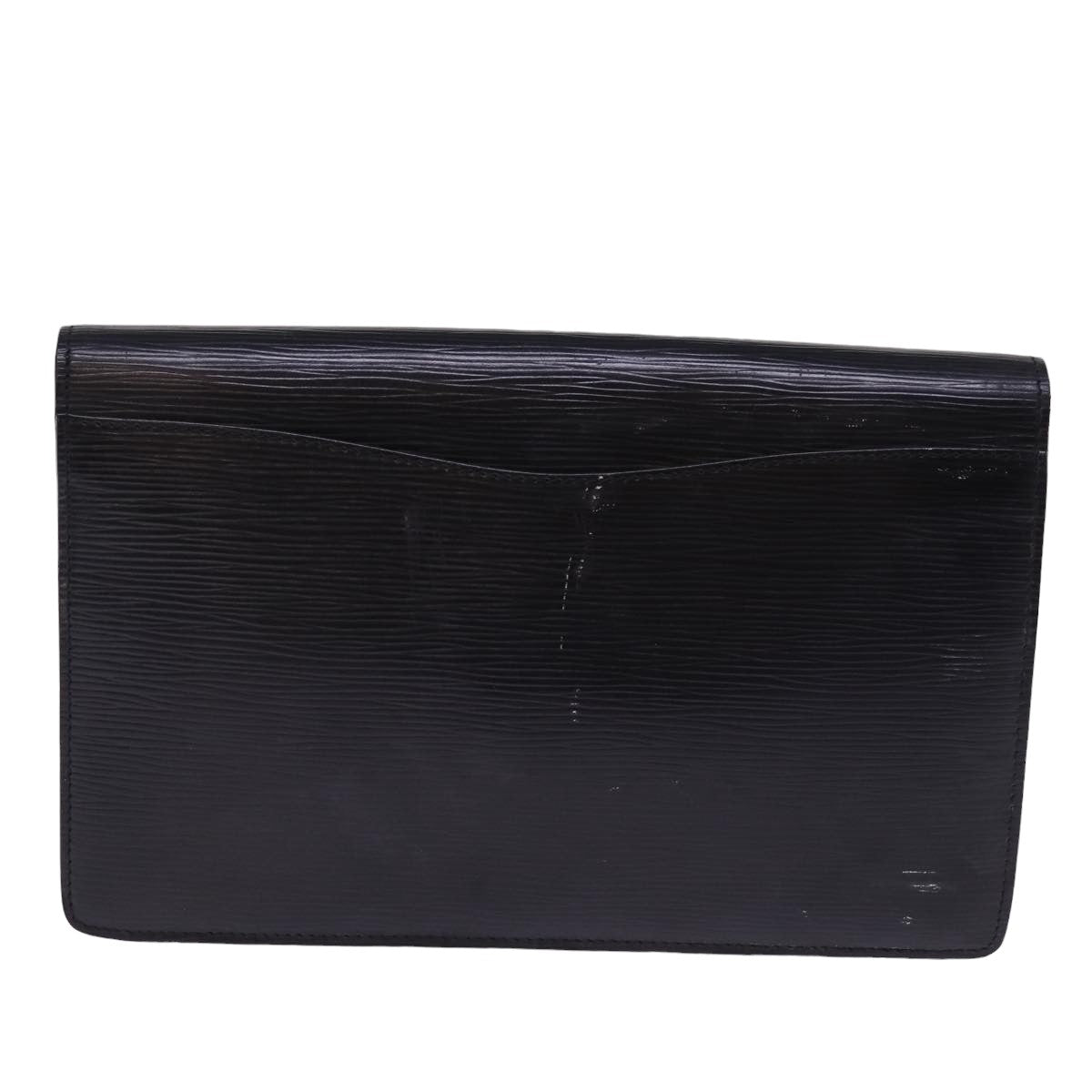 LOUIS VUITTON Epi Montaigne 27 Clutch Bag Black M52652 LV Auth 76891 - 0