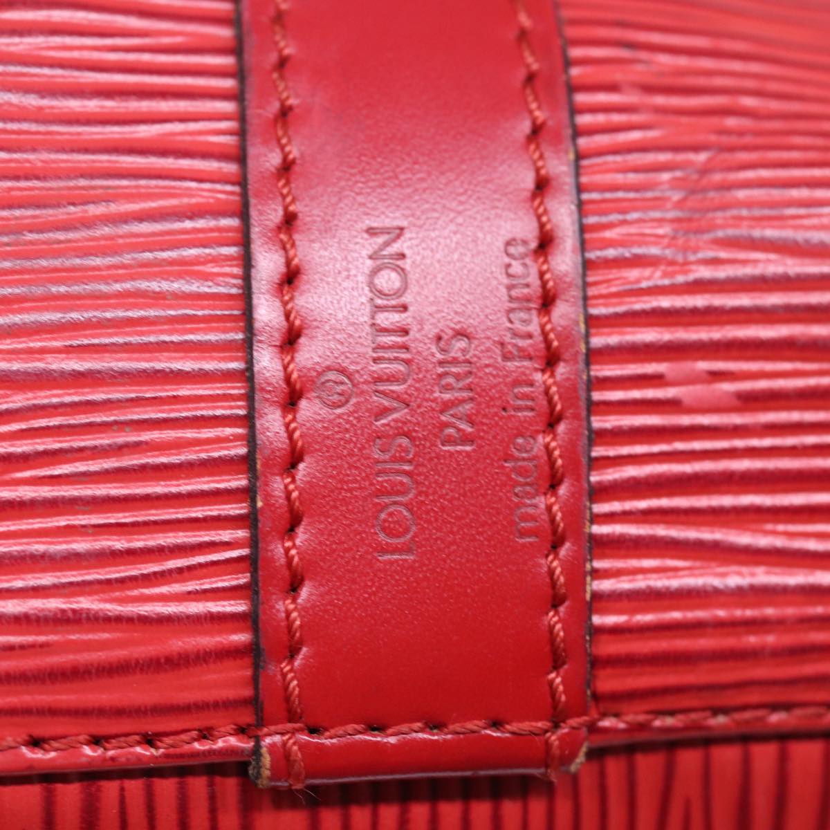 LOUIS VUITTON Epi Petit Noe Shoulder Bag Red M44107 LV Auth 76894