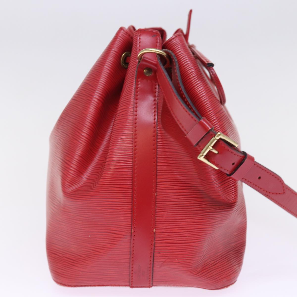 LOUIS VUITTON Epi Petit Noe Shoulder Bag Red M44107 LV Auth 76894