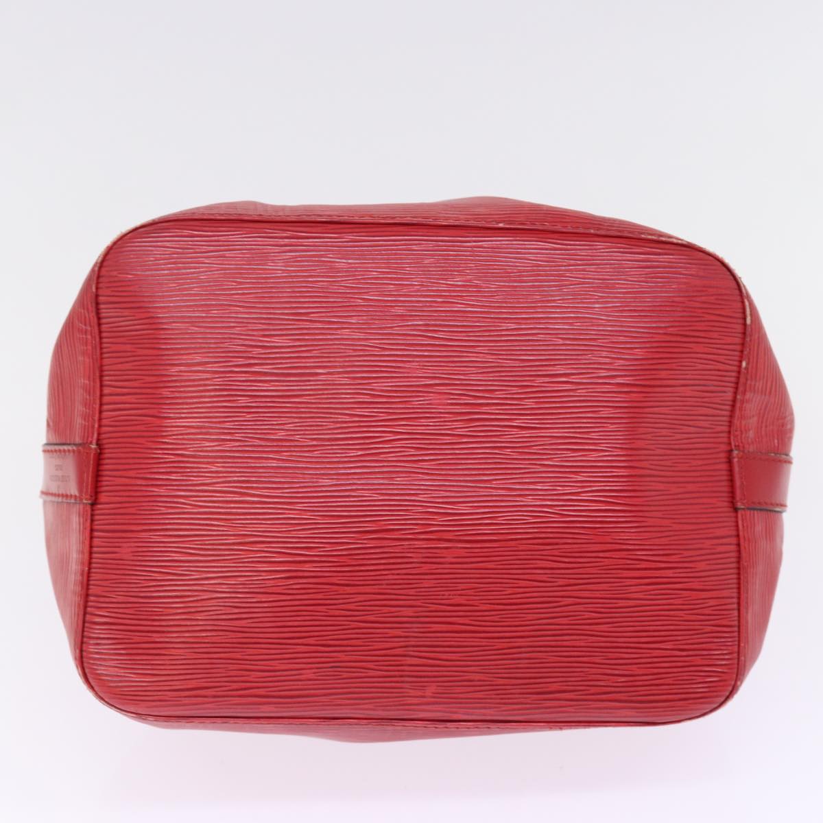 LOUIS VUITTON Epi Petit Noe Shoulder Bag Red M44107 LV Auth 76894