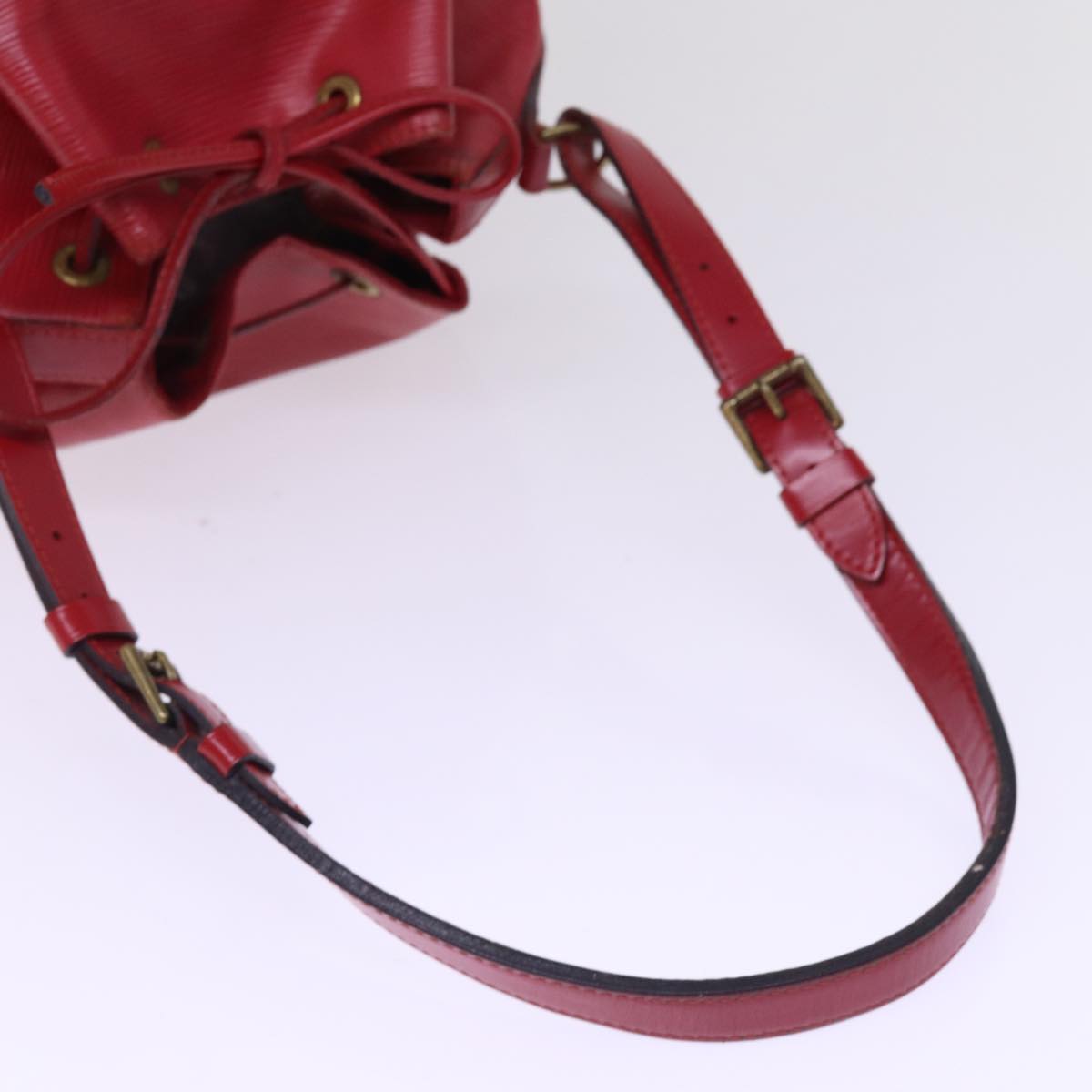 LOUIS VUITTON Epi Noe Shoulder Bag Red M44007 LV Auth 76897