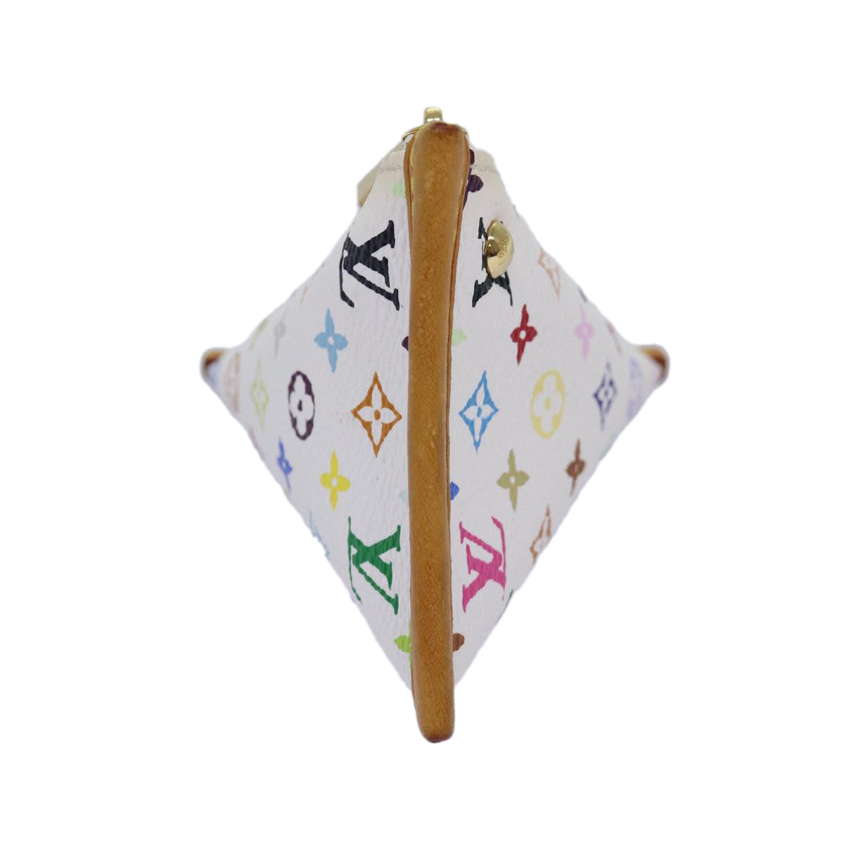 LOUIS VUITTON Monogram Multicolor Berlingo Coin Purse White M58028 Auth 76905 - 0