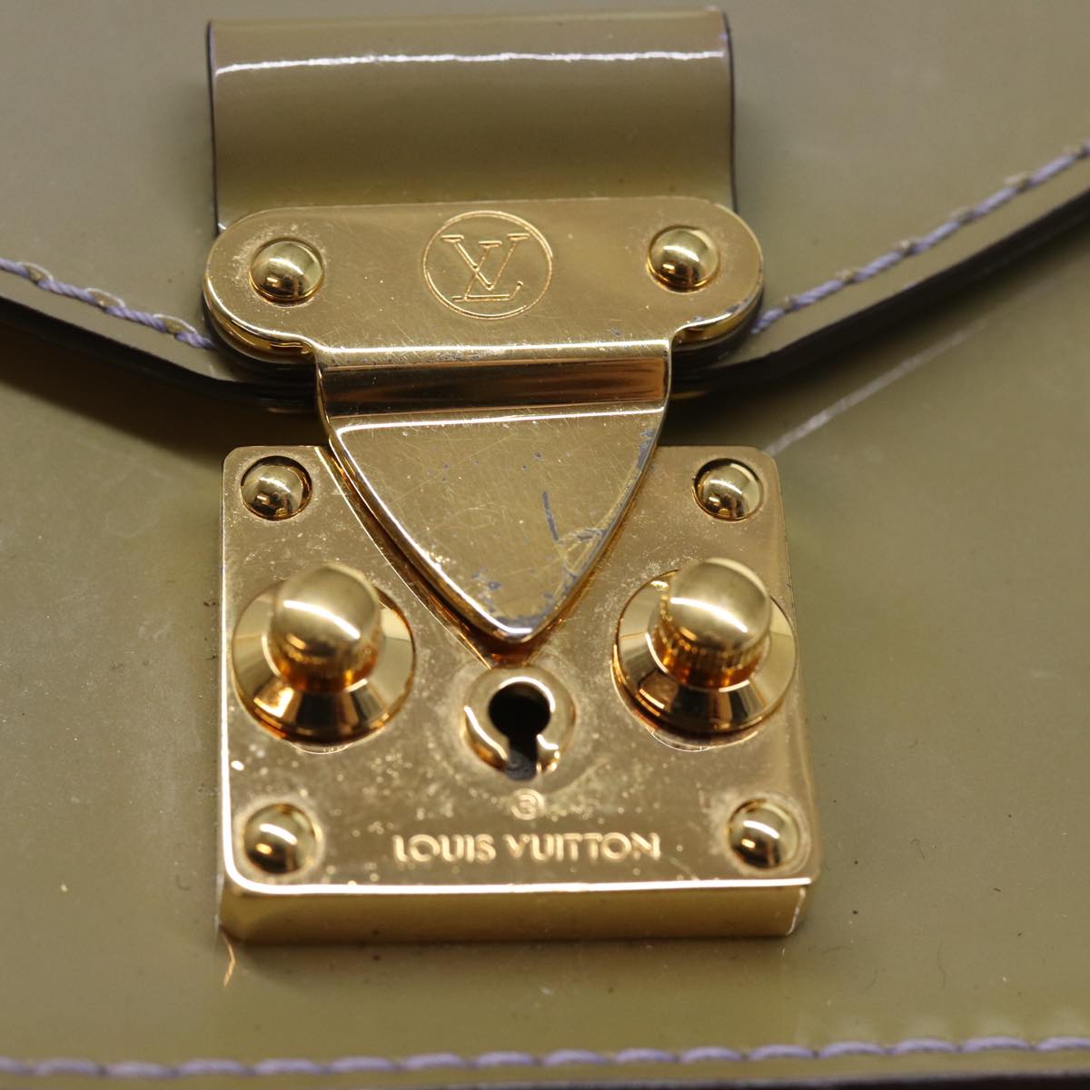 LOUIS VUITTON Monogram Vernis Monceau BB Hand Bag 2way Lila LV Auth 76912