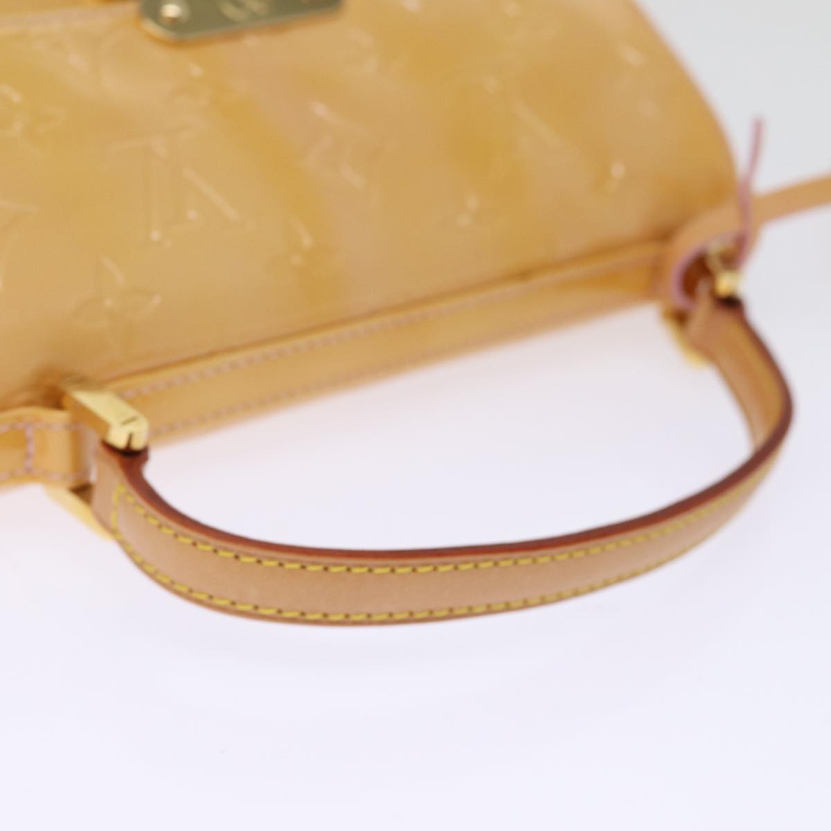 LOUIS VUITTON Vernis Spring Street Hand Bag Marshmallow Pink M91033 Auth 76915