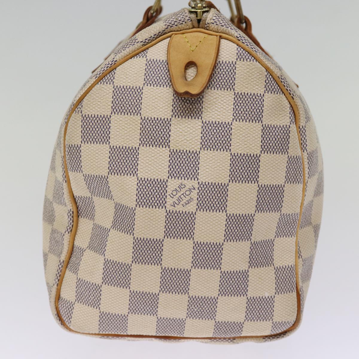 LOUIS VUITTON Damier Azur Speedy 25 Hand Bag N41534 LV Auth 76922