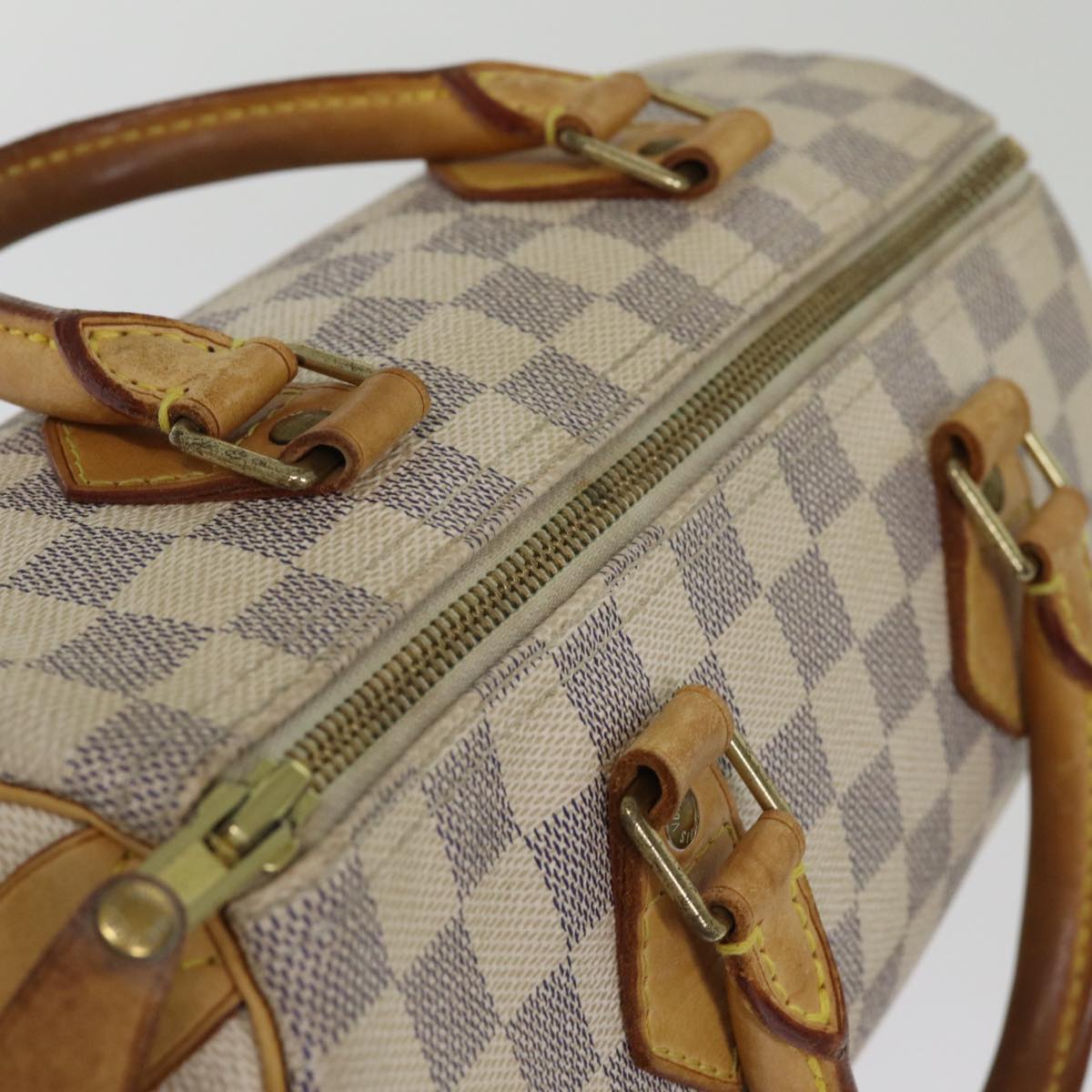 LOUIS VUITTON Damier Azur Speedy 25 Hand Bag N41534 LV Auth 76922