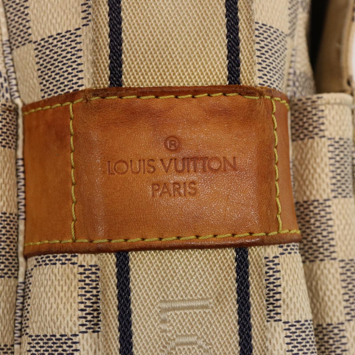 LOUIS VUITTON Damier Azur Naviglio Shoulder Bag N51189 LV Auth 76924