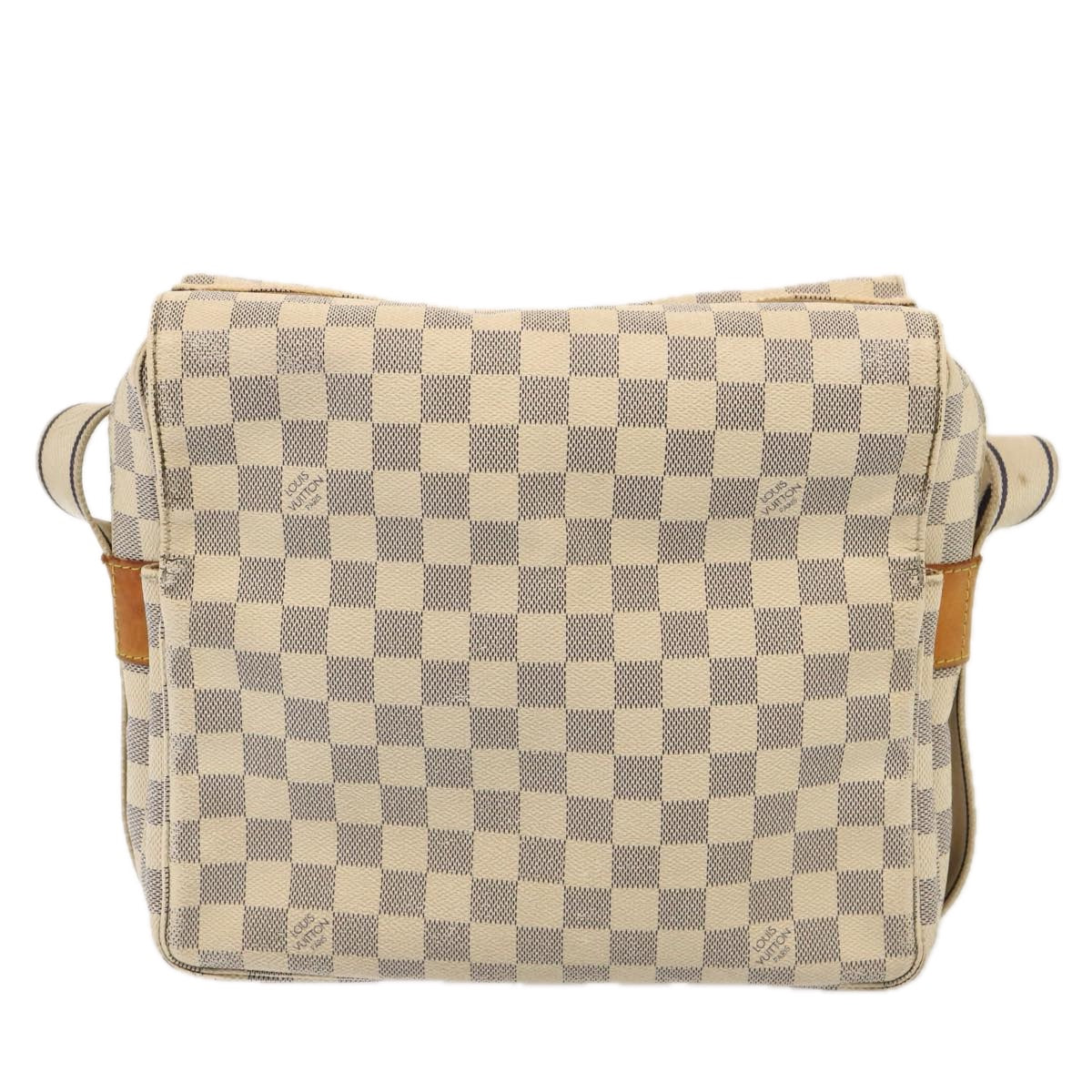 LOUIS VUITTON Damier Azur Naviglio Shoulder Bag N51189 LV Auth 76924