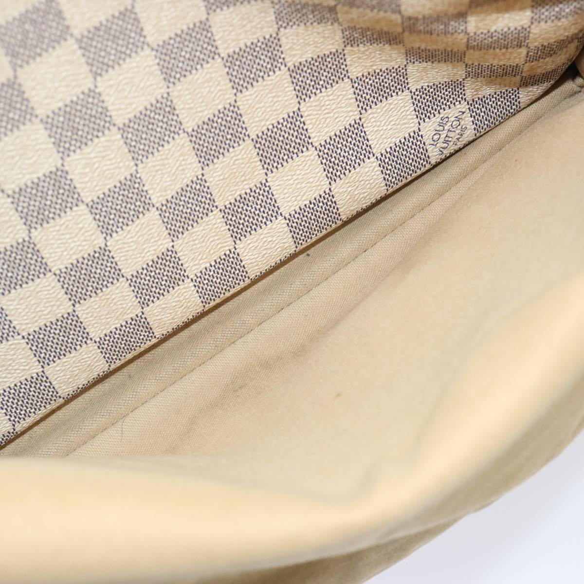 LOUIS VUITTON Damier Azur Naviglio Shoulder Bag N51189 LV Auth 76924