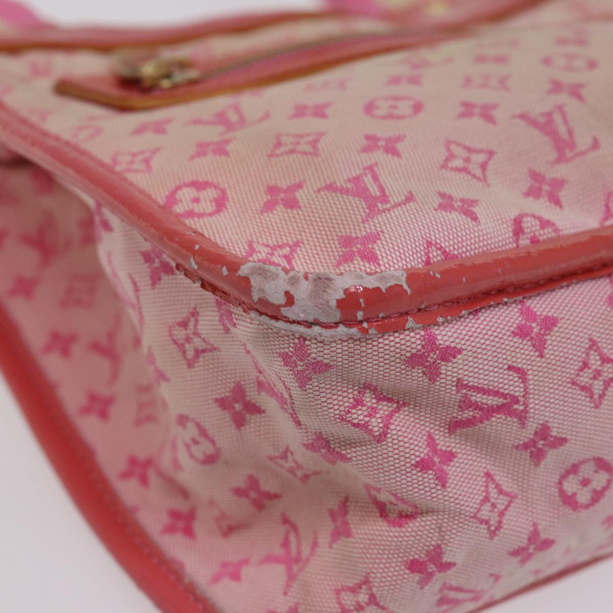 LOUIS VUITTON Monogram Mini Sac Catrain Hand Bag Strawberry M92930 LV Auth 76925