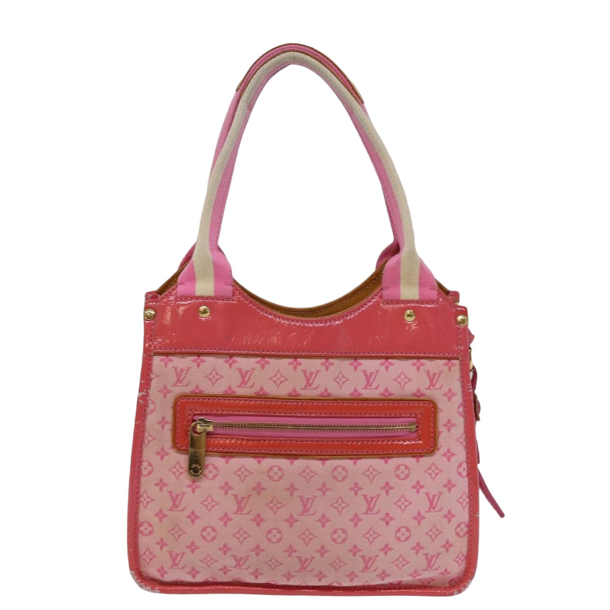 LOUIS VUITTON Monogram Mini Sac Catrain Hand Bag Strawberry M92930 LV Auth 76925