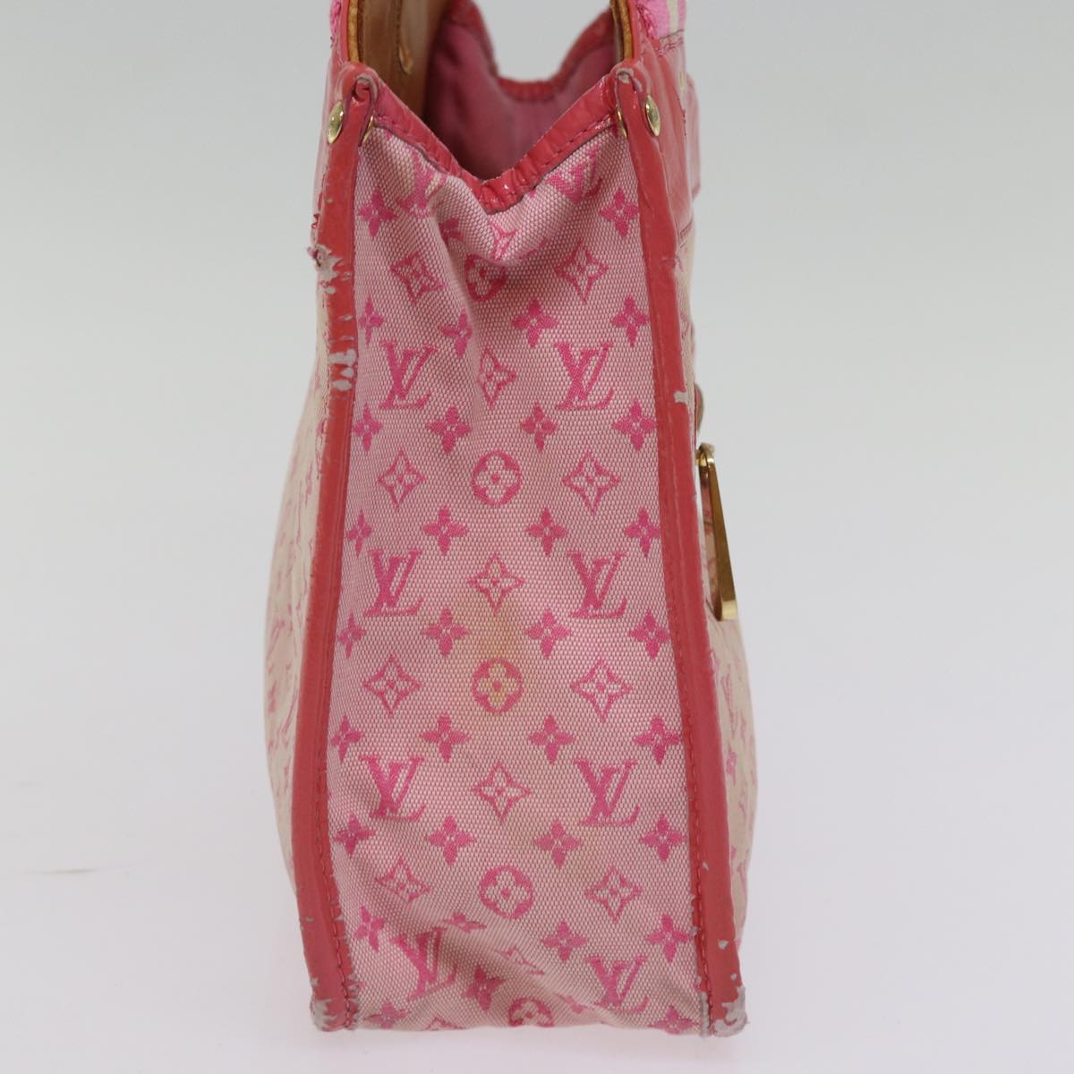 LOUIS VUITTON Monogram Mini Sac Catrain Hand Bag Strawberry M92930 LV Auth 76925