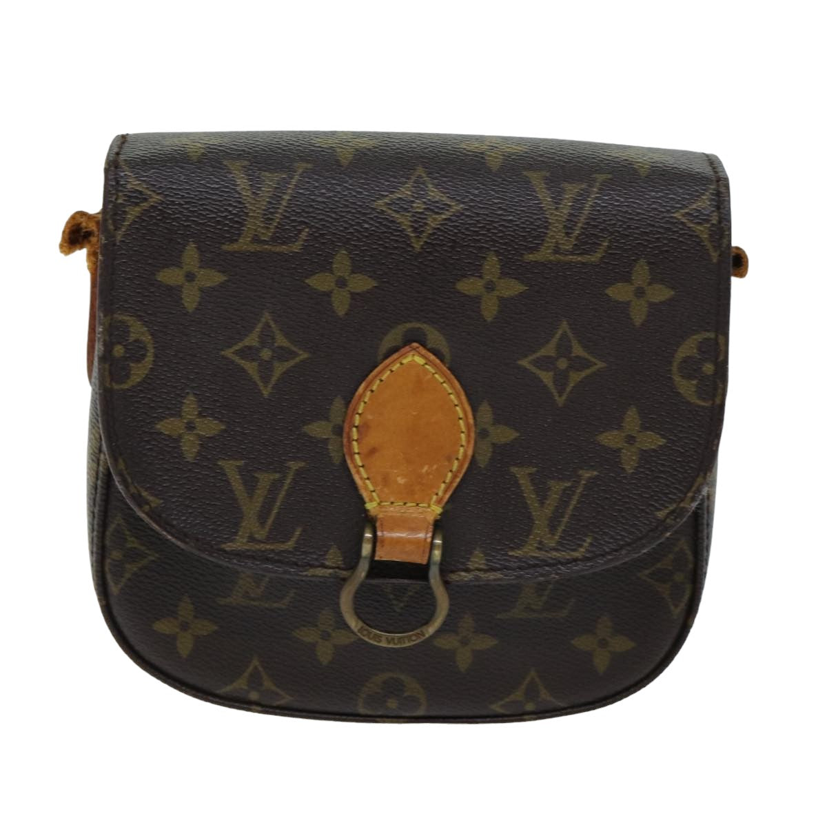 LOUIS VUITTON Monogram Saint Cloud PM Shoulder Bag M51244 Auth 76930