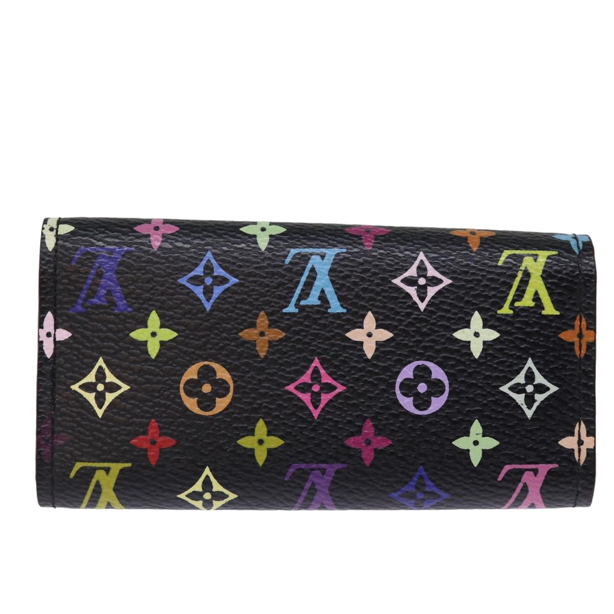 LOUIS VUITTON Monogram Multicolor Multicles 4 Key Case Black M93732 Auth 76935 - 0