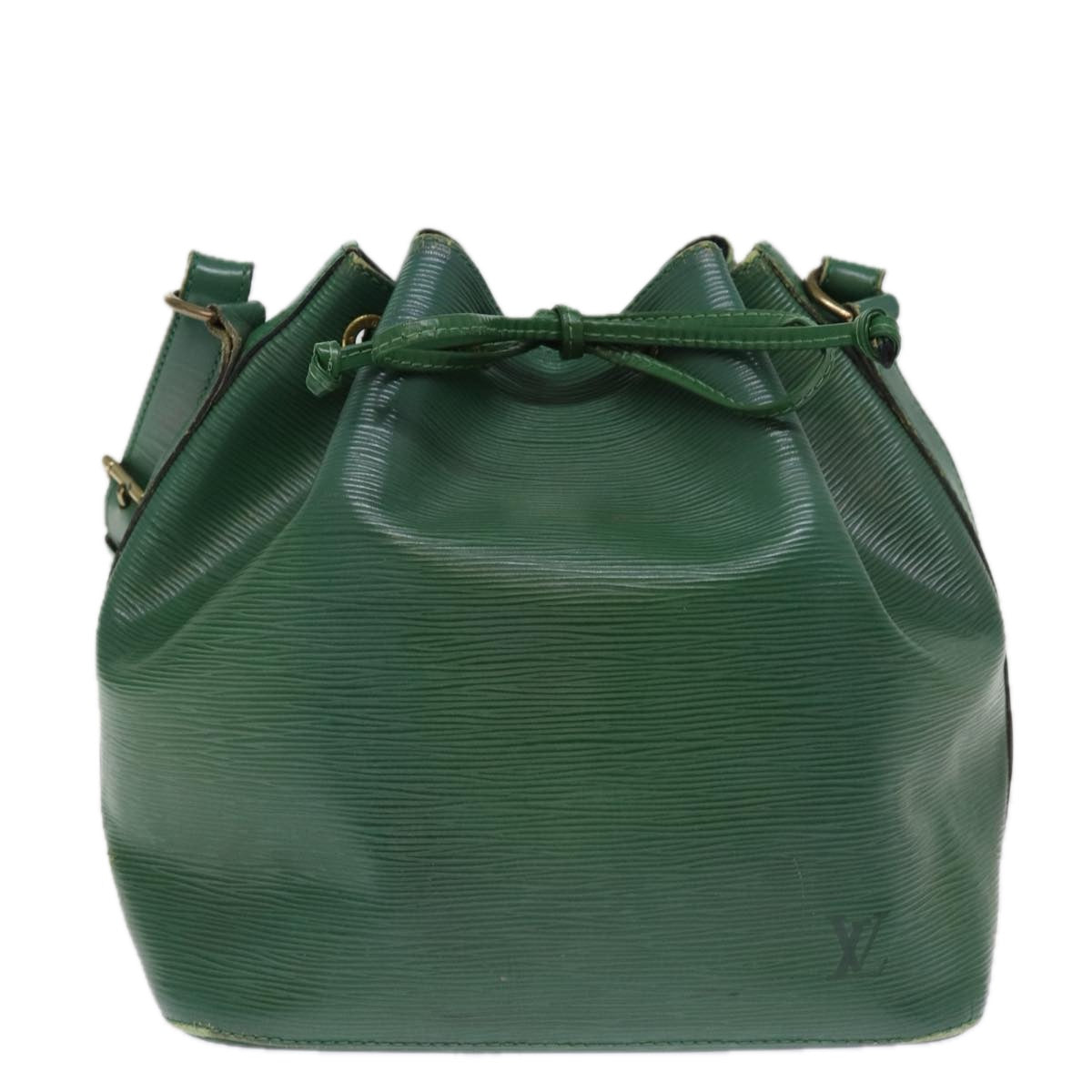 LOUIS VUITTON Epi Petit Noe Shoulder Bag Green M44104 LV Auth 76937