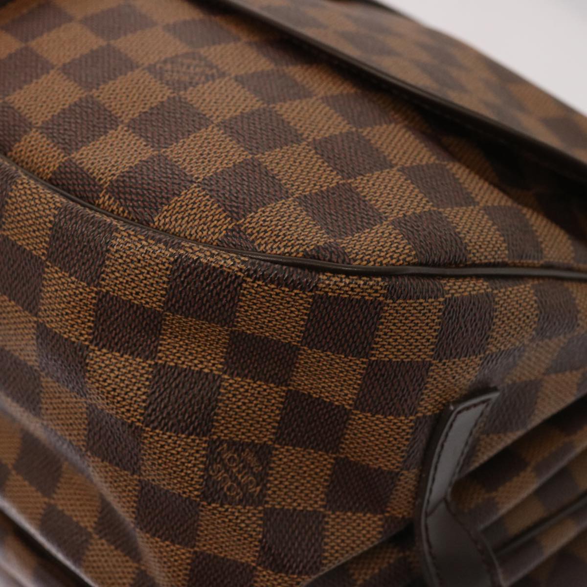 LOUIS VUITTON Damier Ebene Saumur 35 Shoulder Bag SPO LV Auth 76951A