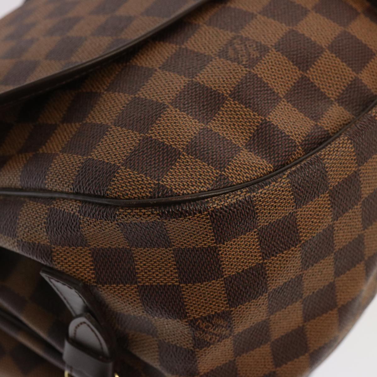 LOUIS VUITTON Damier Ebene Saumur 35 Shoulder Bag SPO LV Auth 76951A