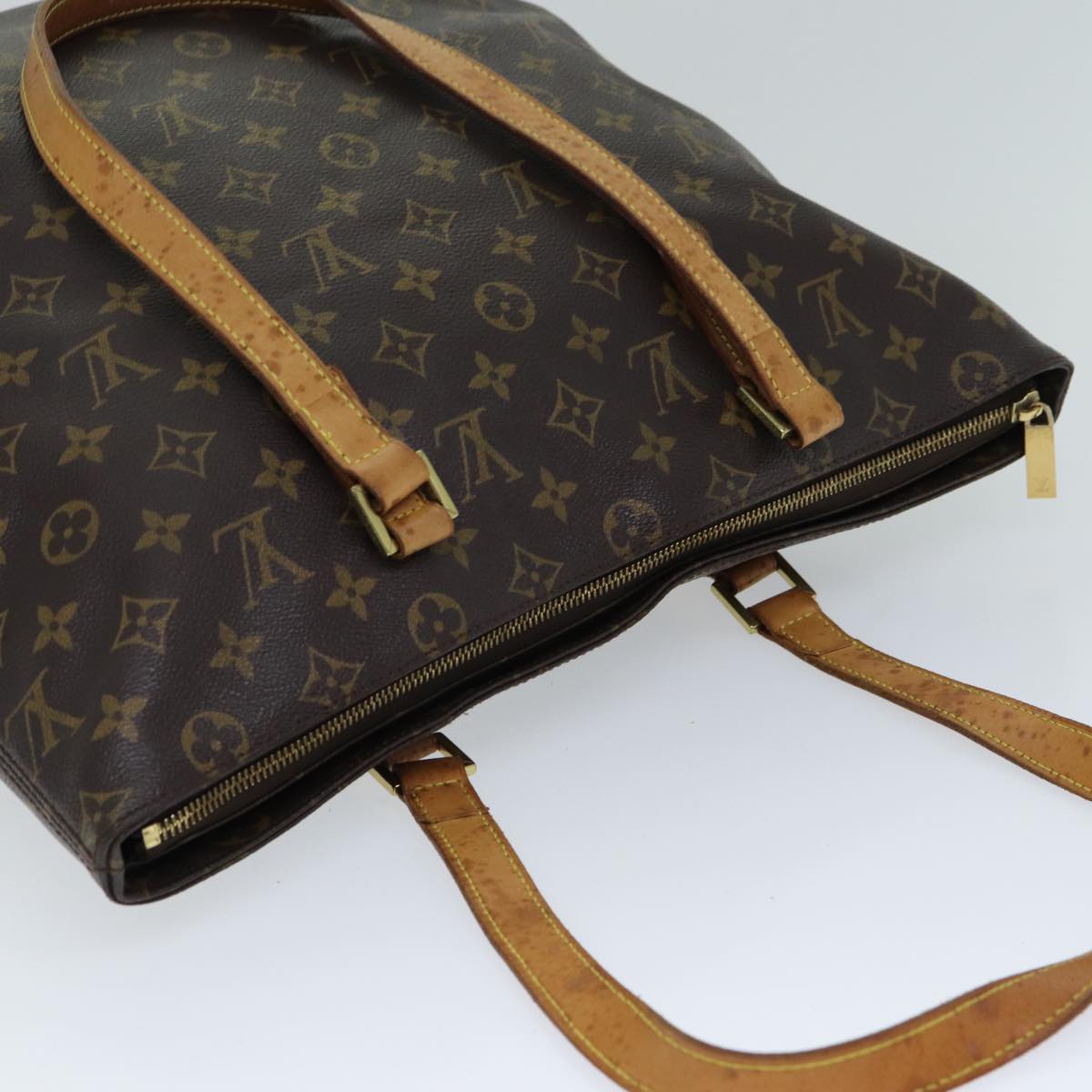 LOUIS VUITTON Monogram Cabas Mezzo Tote Bag M51151 LV Auth 76958