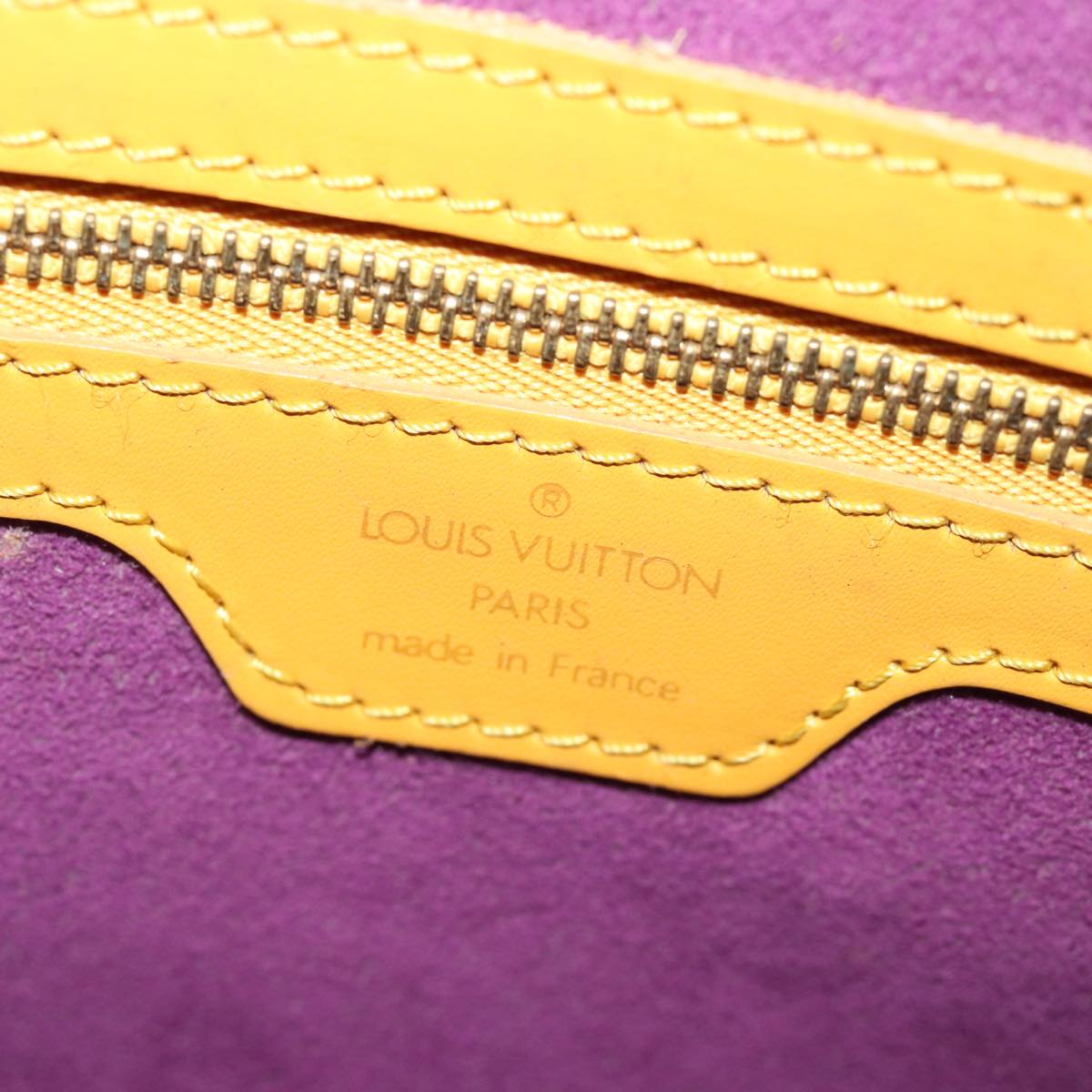 LOUIS VUITTON Epi Lussac Shoulder Bag Yellow M52289 LV Auth 76962