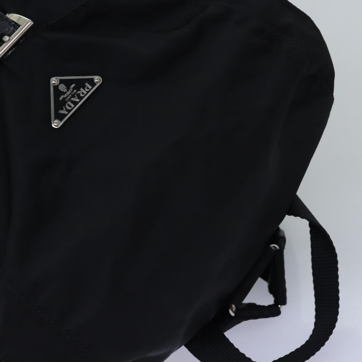 PRADA Backpack Nylon Black Auth 76970