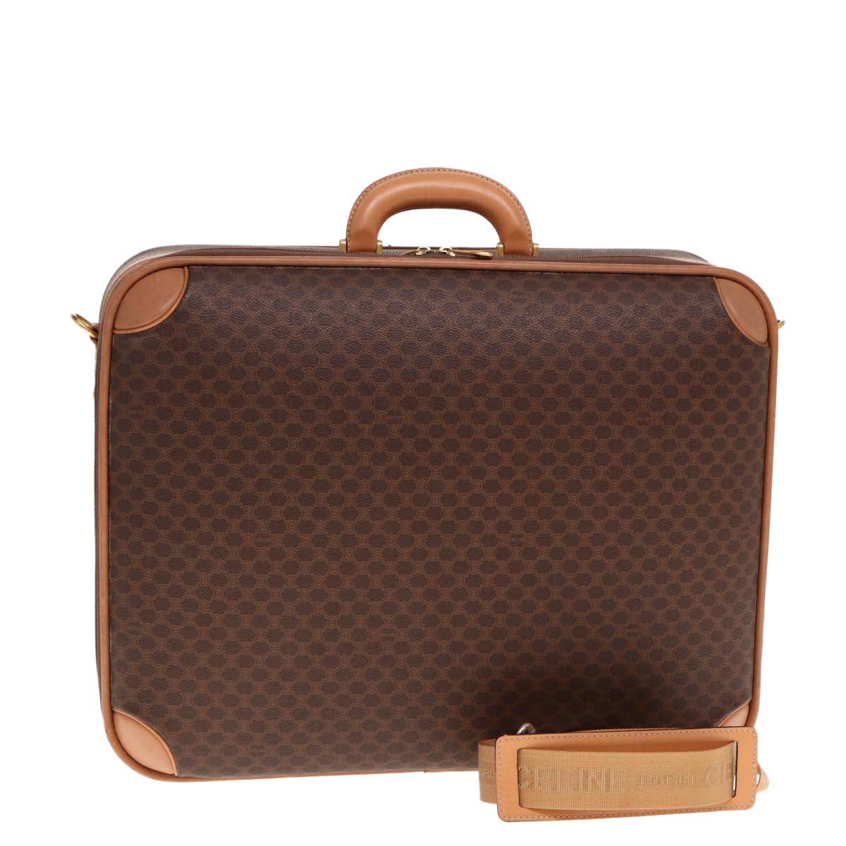 CELINE GG Supreme suitcase Brown Auth 76985