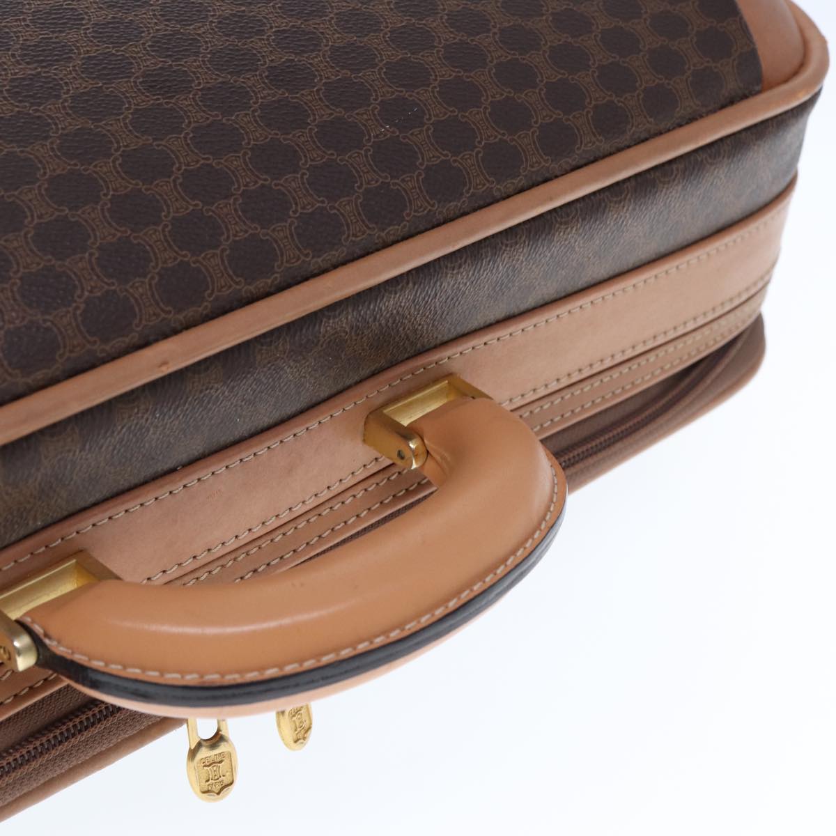 CELINE GG Supreme suitcase Brown Auth 76985