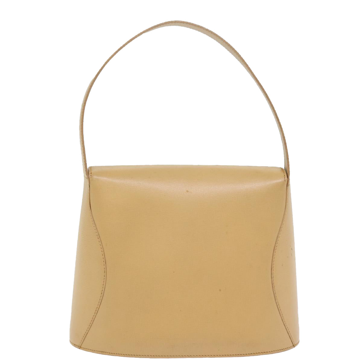 Christian Dior Hand Bag Leather Beige Auth 77004 - 0