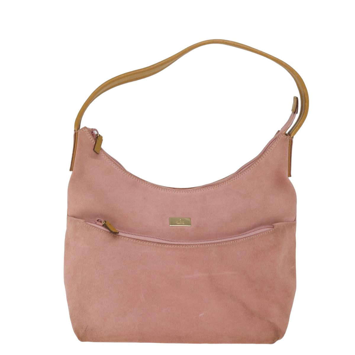 GUCCI Shoulder Bag Suede Pink 001 3386 1705 Auth 77012