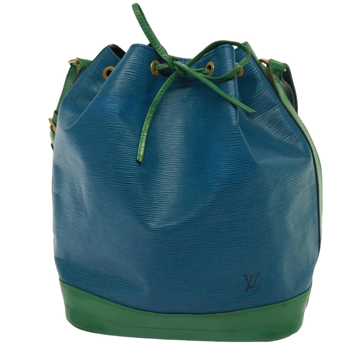 LOUIS VUITTON Epi Noe Shoulder Bag Bicolor Green Blue M44044 LV Auth 77048