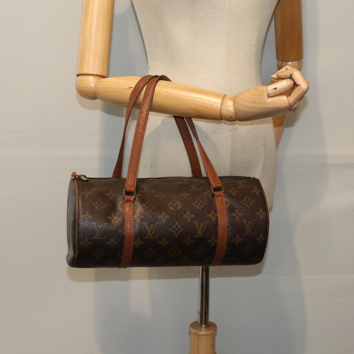 LOUIS VUITTON Monogram Papillon 30 Hand Bag M51385 LV Auth 77063