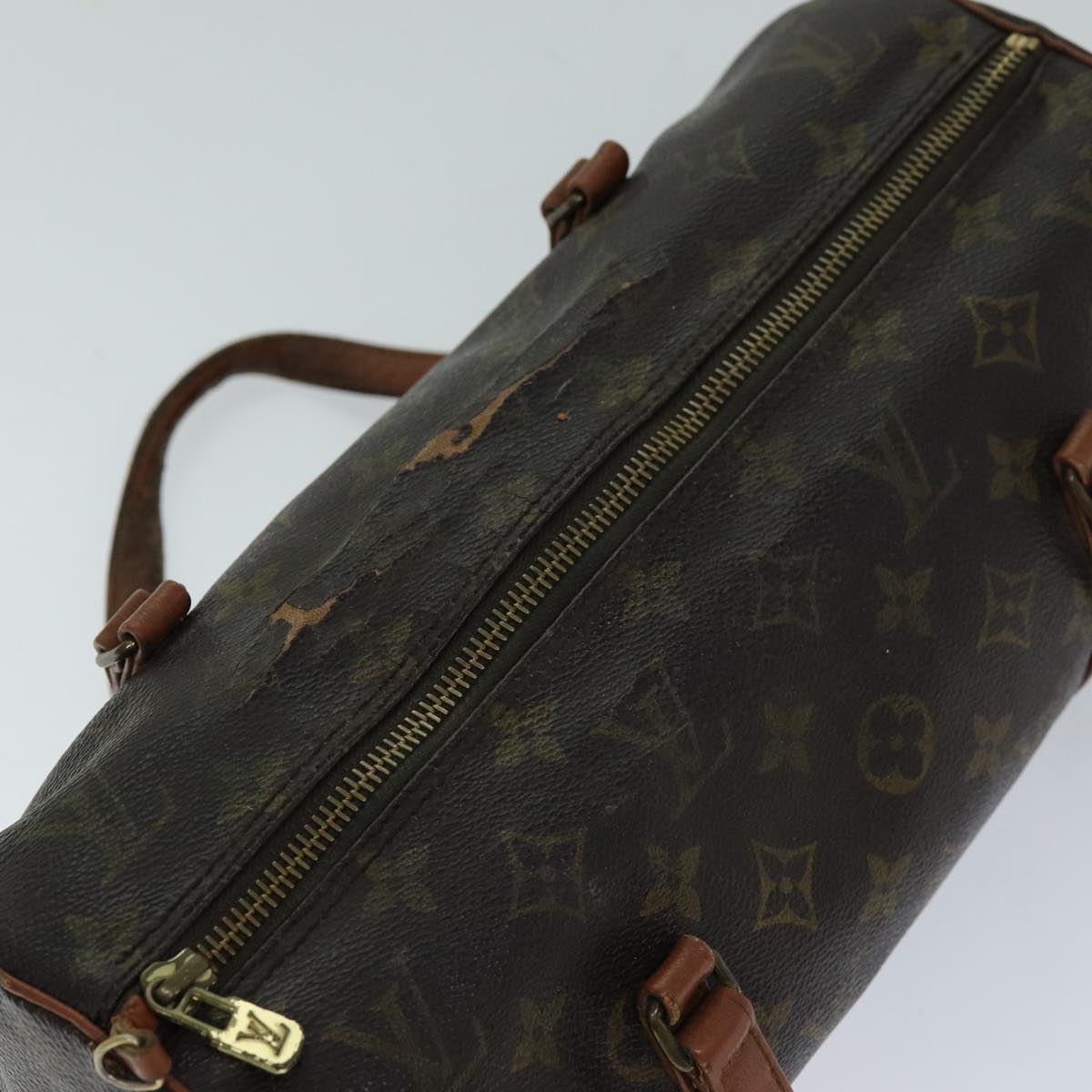 LOUIS VUITTON Monogram Papillon 30 Hand Bag M51385 LV Auth 77063