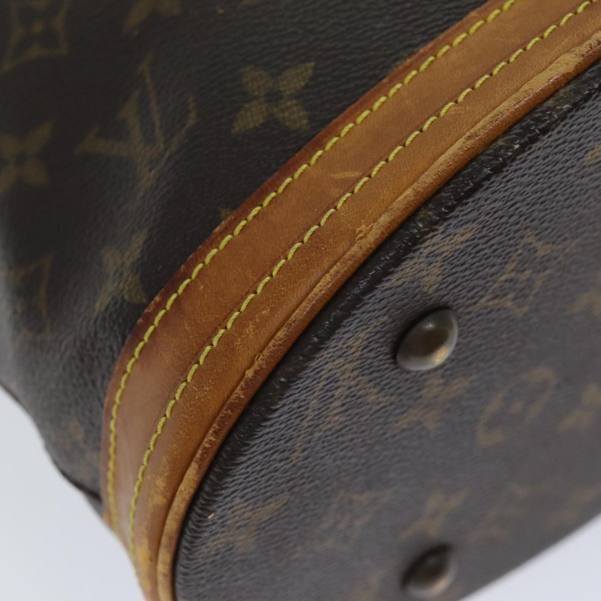 LOUIS VUITTON Monogram Bucket PM Shoulder Bag M42238 LV Auth 77066