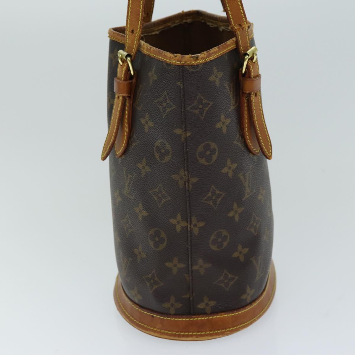 LOUIS VUITTON Monogram Bucket PM Shoulder Bag M42238 LV Auth 77066