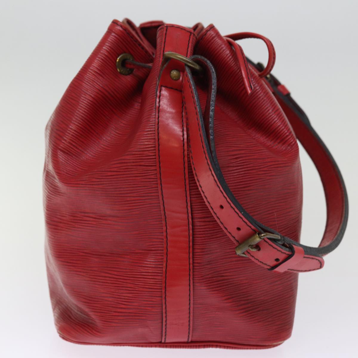 LOUIS VUITTON Epi Petit Noe Shoulder Bag Red M44107 LV Auth 77074