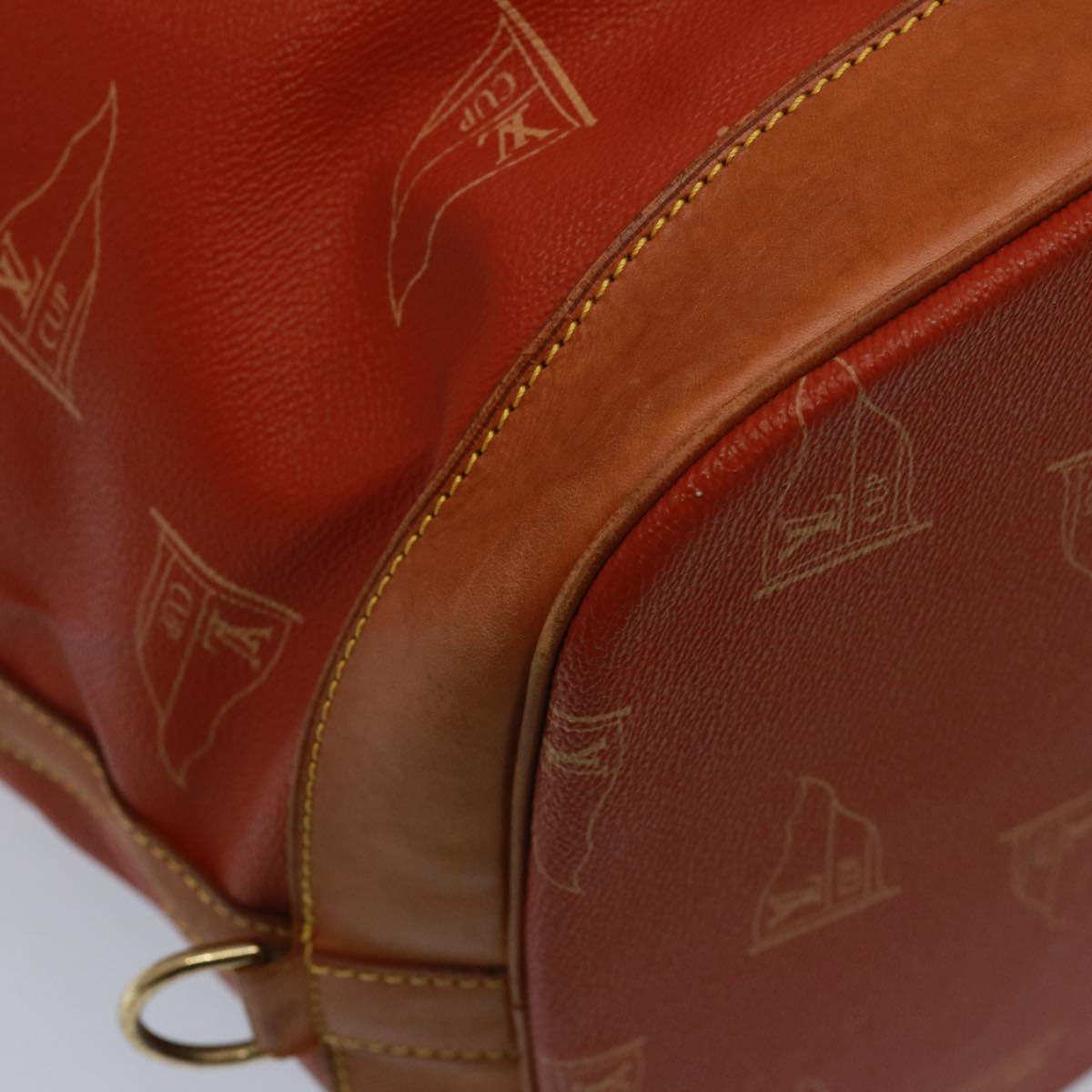 LOUIS VUITTON LV Cup Suck Marine Bag PVC Leather Aboganie M80022 LV Auth 77075