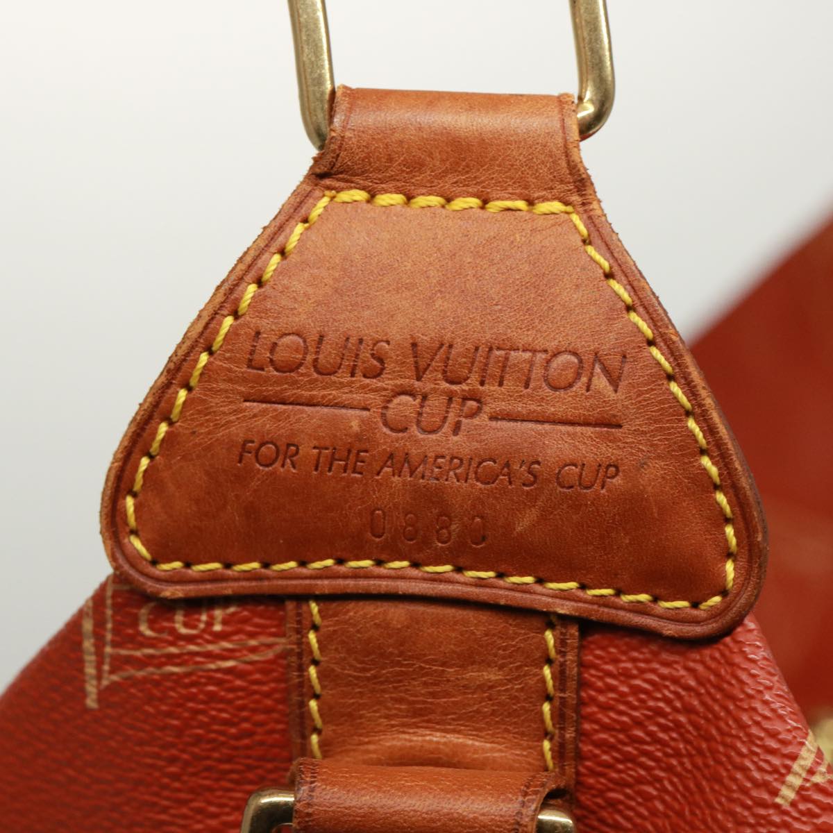 LOUIS VUITTON LV Cup Suck Marine Bag PVC Leather Aboganie M80022 LV Auth 77075